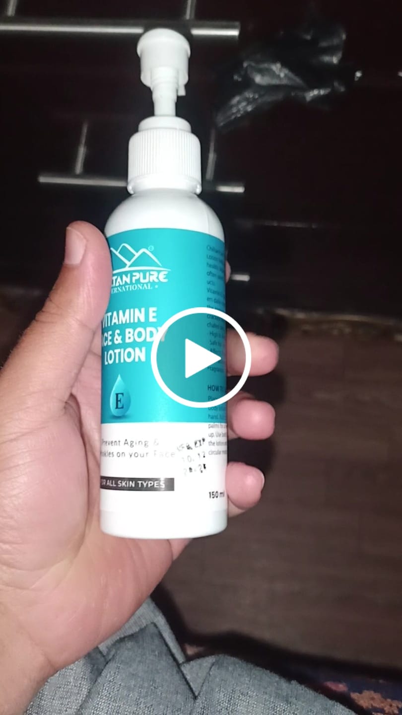 Customer video review of Vitamin-E Lotion - Used as a Moisturizer To Treat or Prevent Dry, Rough, Scaly, Itchy Skin Minor Skin Irritations (e.g., Diaper rash, Skin Burns From Radiation Therapy)