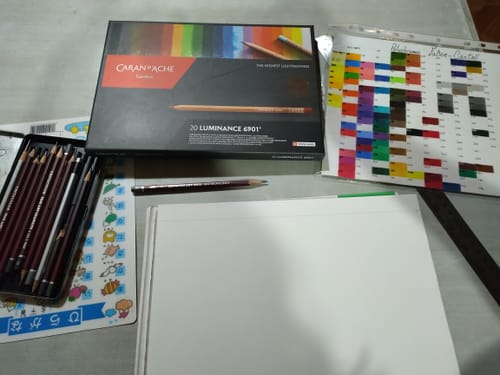Customer photo review of Caran d'Ache Luminance - Set 20 Lápices de Colores