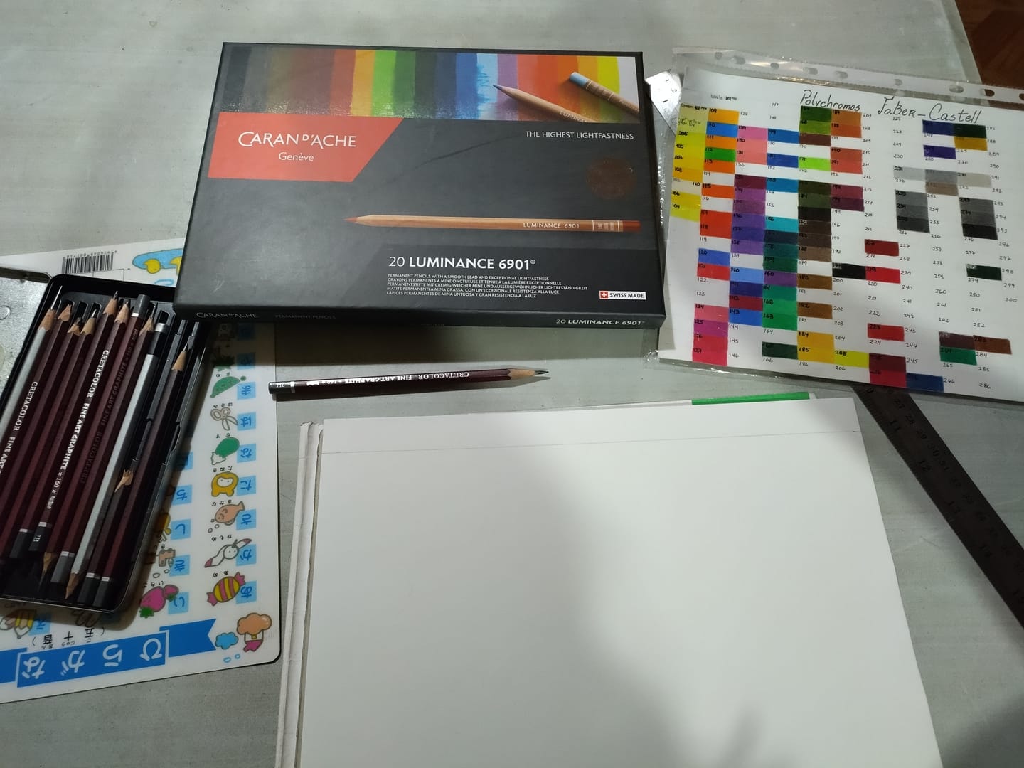 Customer photo review of Caran d'Ache Luminance - Set 20 Lápices de Colores