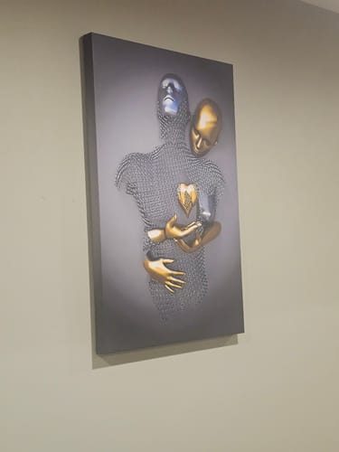 Customer photo review of GOLDEN LOVE CANVAS