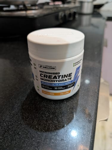 Customer photo review of Wellcore - Pure Micronised Creatine Monohydrate (122g, 33 Servings) Tropical Tango