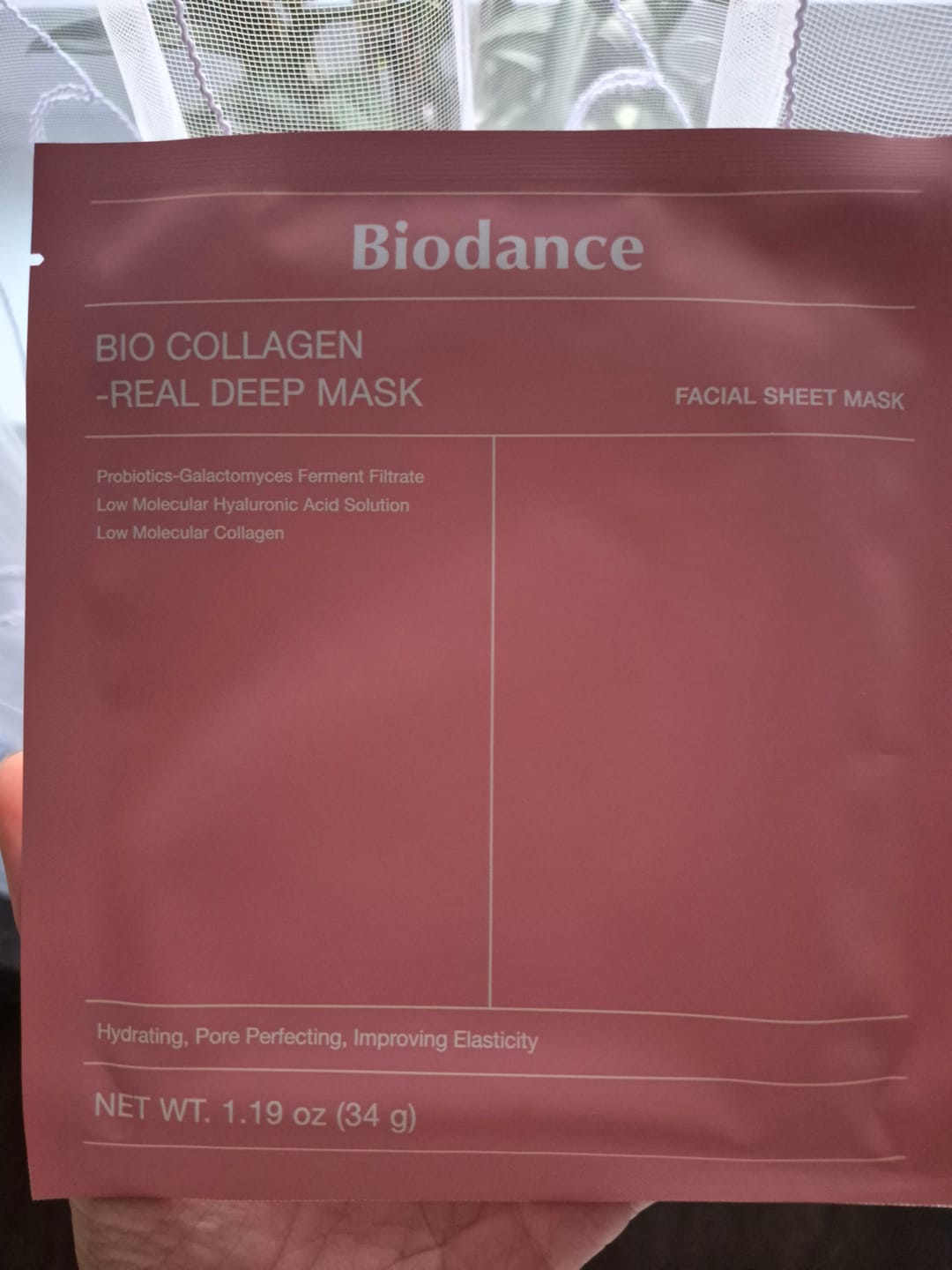 Customer photo review of Nakts hidrogela maska ar kolagēnu Biodance Bio-Collagen Real Deep Mask