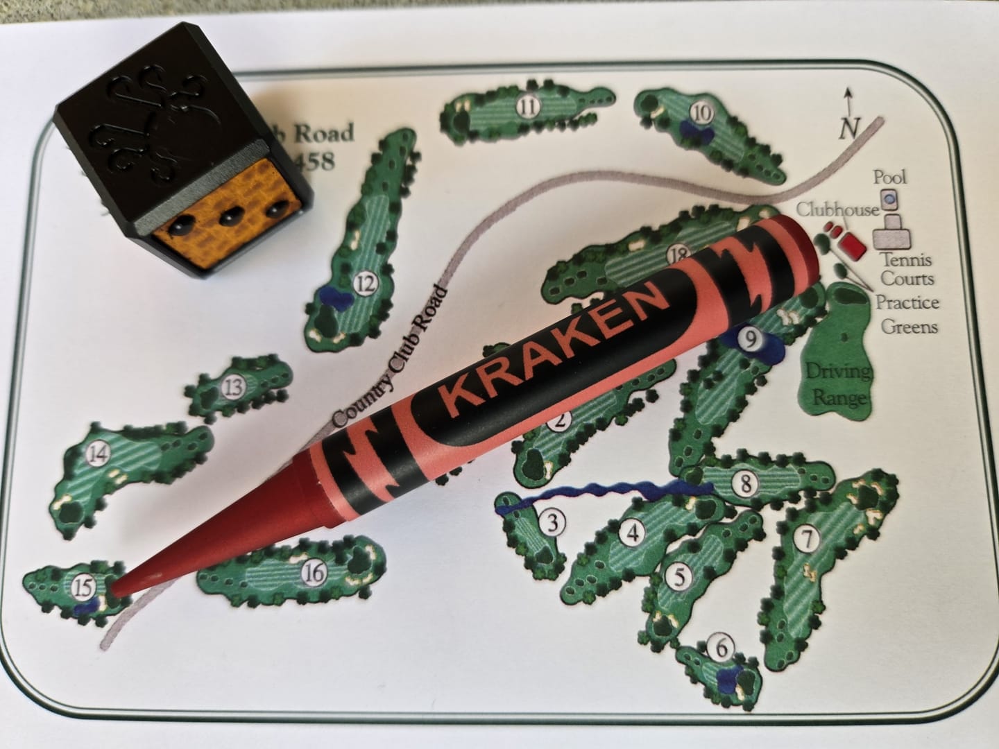 Customer photo review of Red Birdie Crayon Divot Tool
