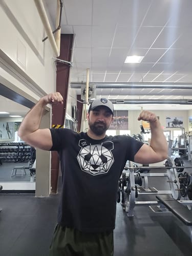 Customer photo review of Men's Limited Edition Panda Head Tshirt