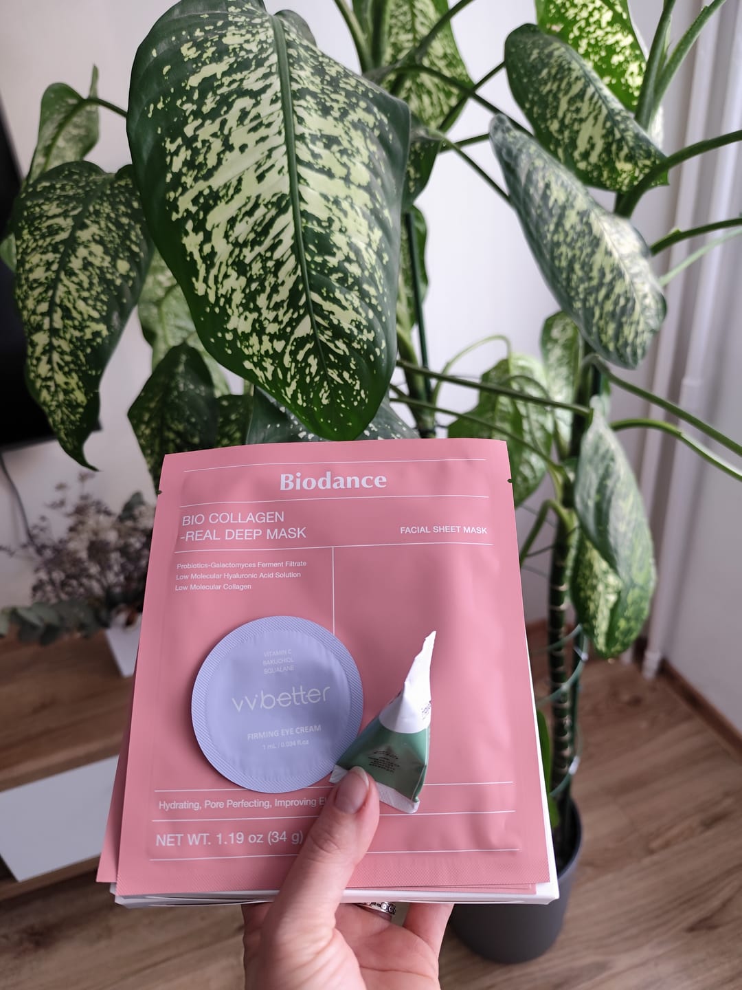 Customer photo review of Nakts hidrogela maska ar kolagēnu Biodance Bio-Collagen Real Deep Mask