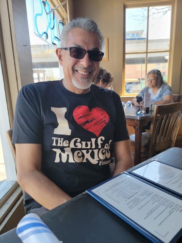 Customer photo review of I Love The Gulf Of Mexico Forever T-Shirt