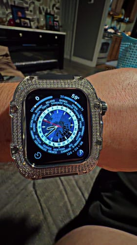Customer photo review of WatchBand Titanium Armor+ Adorned