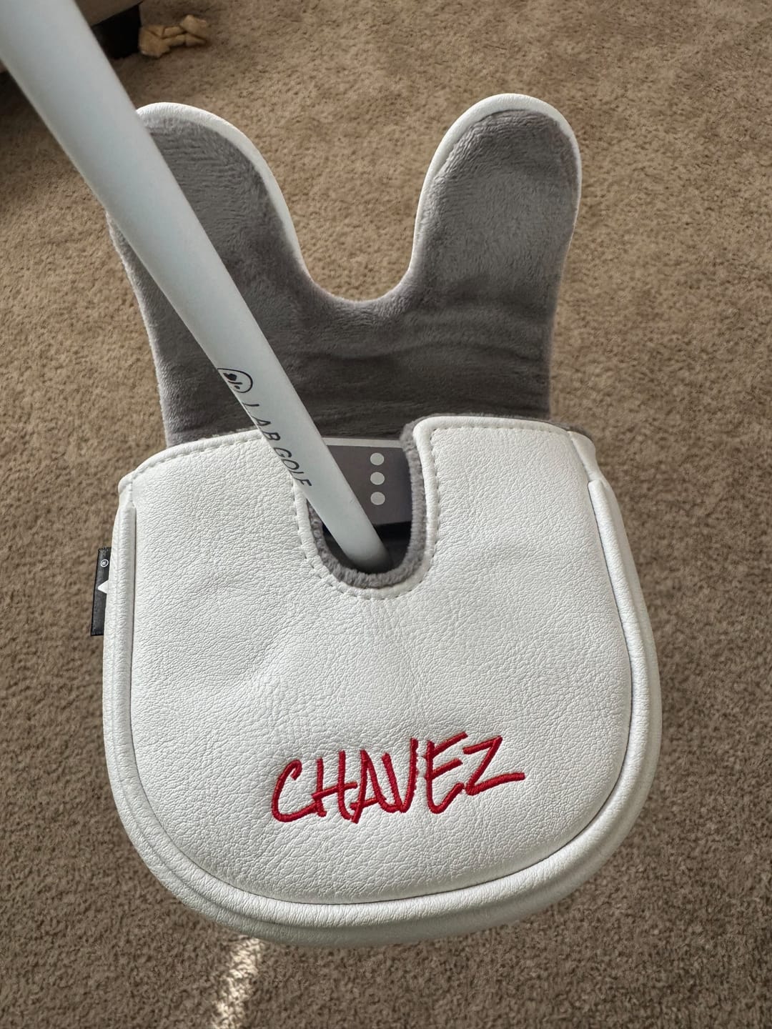 Customer photo review of Personalized LAB DF3 Custom Putter Headcover