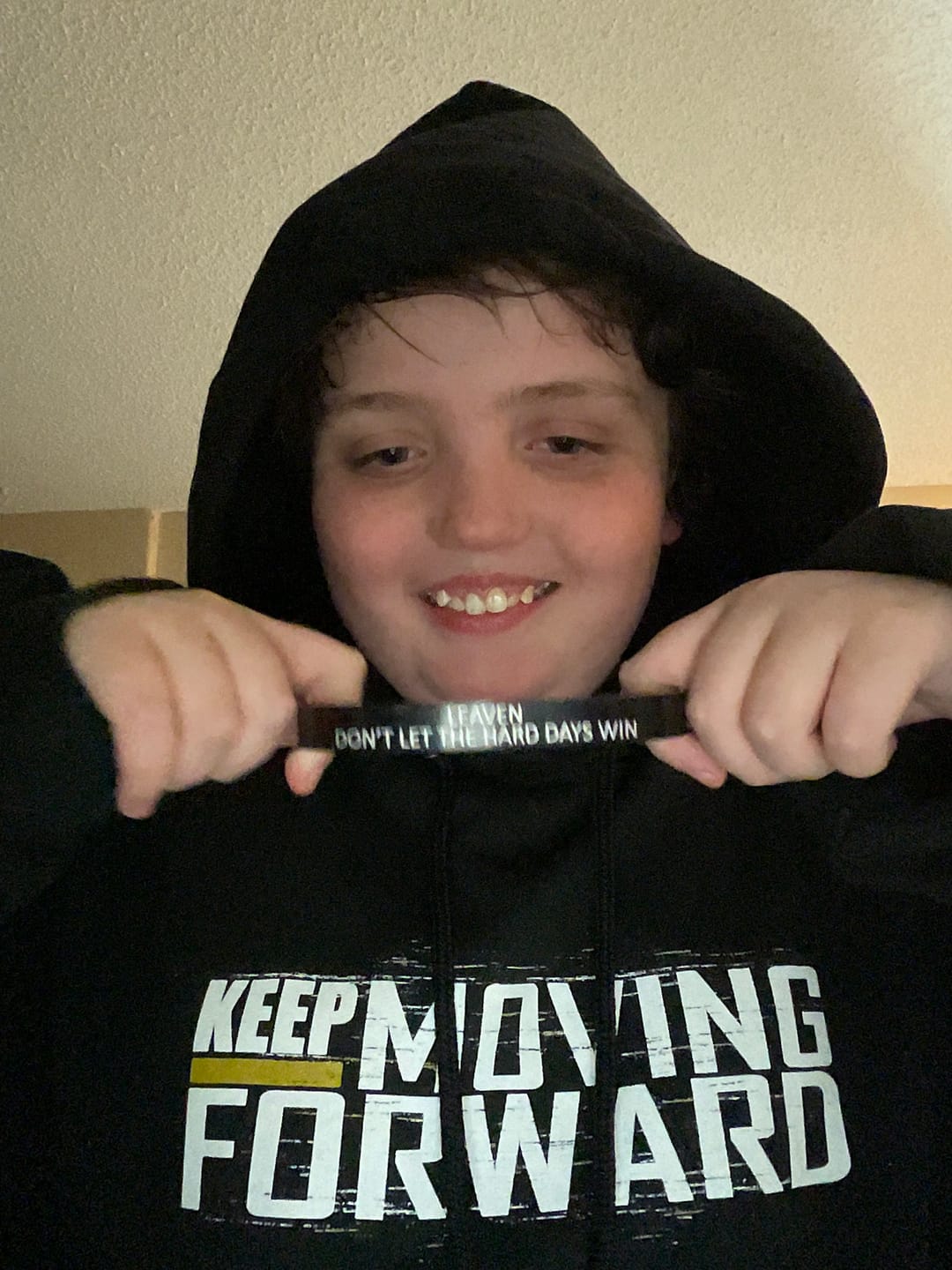 Customer photo review of Keep Moving Forward - Hoodie