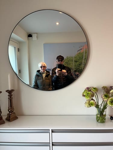 Customer photo review of Round Mirror Large | 85 cm