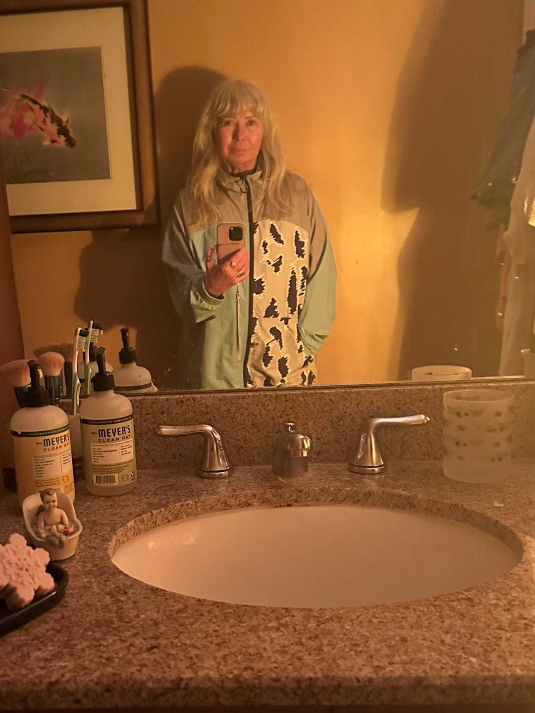 Customer photo review of Animal Print Track Top - FINAL SALE