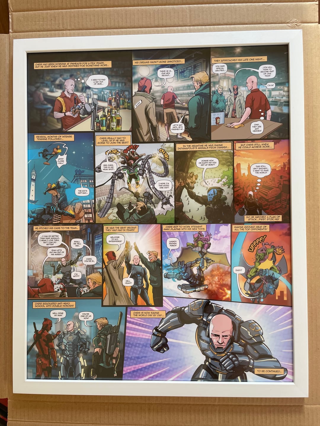 Customer photo review of Custom Comic Strip - Turn Your Love Story Or Favorite Memories Into A Comic