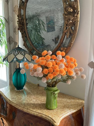 Customer photo review of Fleur de Kiku - Orange (10 tiges)