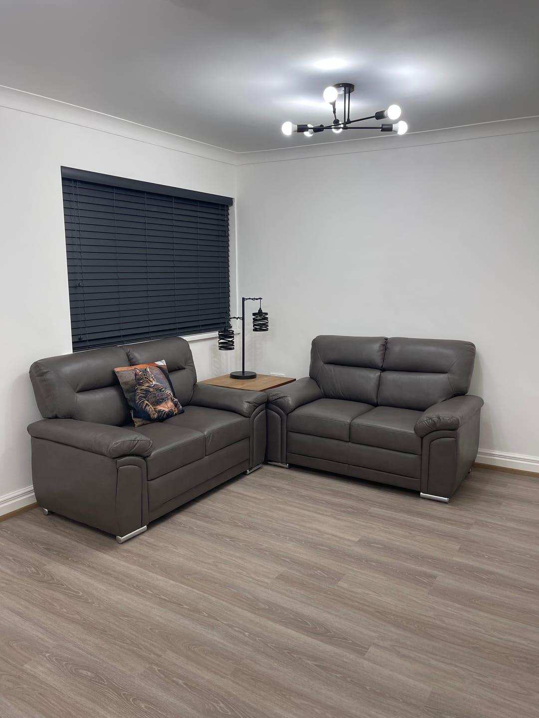 Customer photo review of Ravenna 2 Seater Leather Sofa - Grey