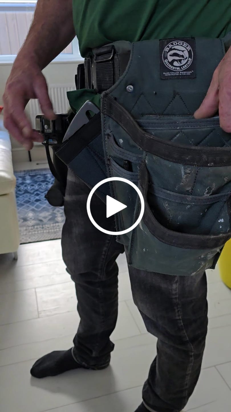 Customer video review of Badger Toolbelts | DIY Dual Hammer / Bar Sleeve
