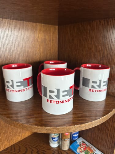 Customer photo review of TassenExpress - Becher Keramik Tasse mit Logo bedruckt 325ml Firmenlogo