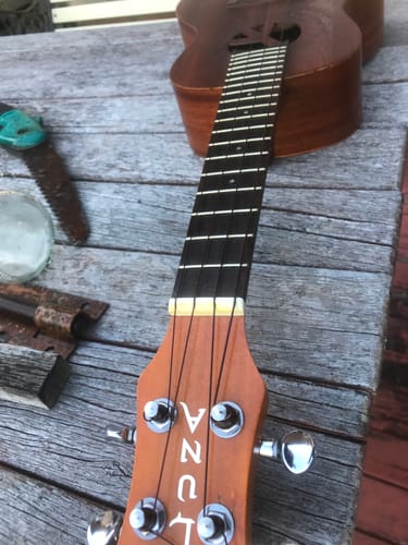 Customer photo review of BT-LG Worth Brown Tenor Low G Ukulele Strings TWO Restrings per Pack Fluorocarbon