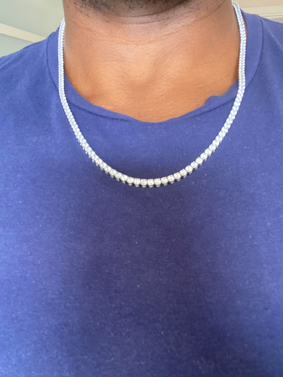 Customer photo review of ICE BREAKER CHAIN. - 3MM WHITE GOLD