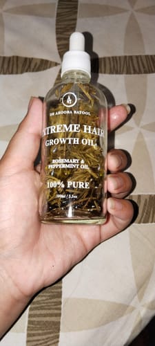 Customer photo review of Rosemary Hair Oil
