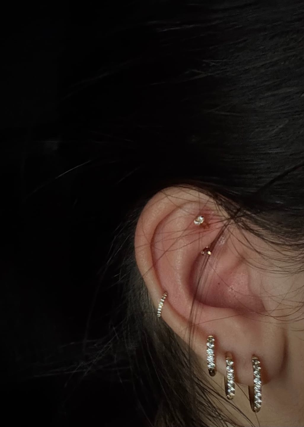 Customer photo review of Zircon Clicker | Nasen- & Ohrpiercing