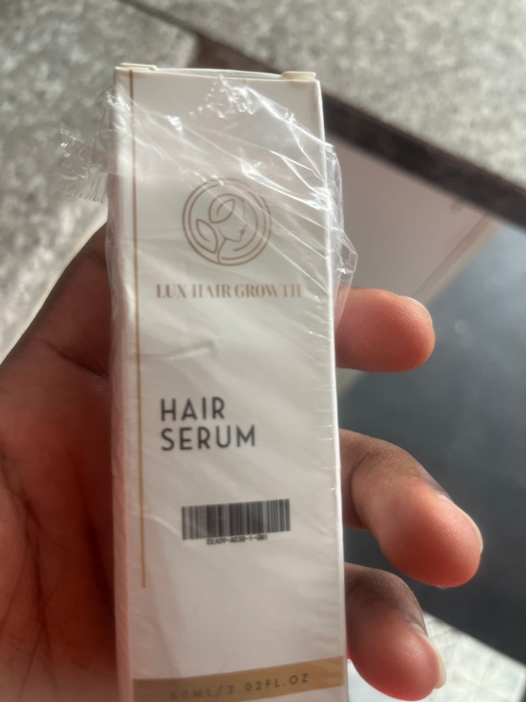 Customer photo review of Sérum de croissance pour cheveux (1 mois)