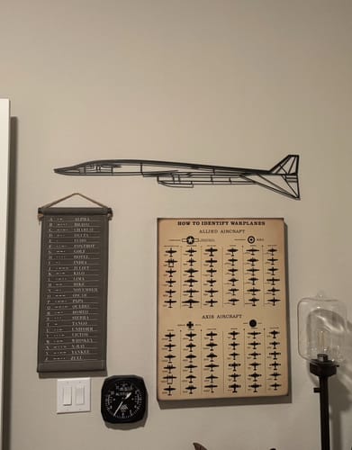 Customer photo review of XB70 Valkyrie Metal Aircraft Wall Art - NCP0149