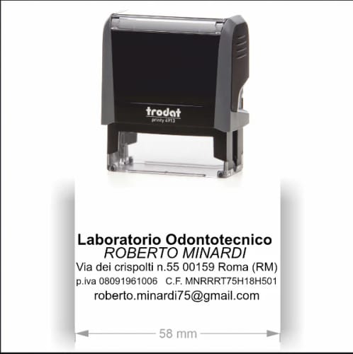 Customer photo review of Timbro Trodat Printy 4913 (58x22mm)