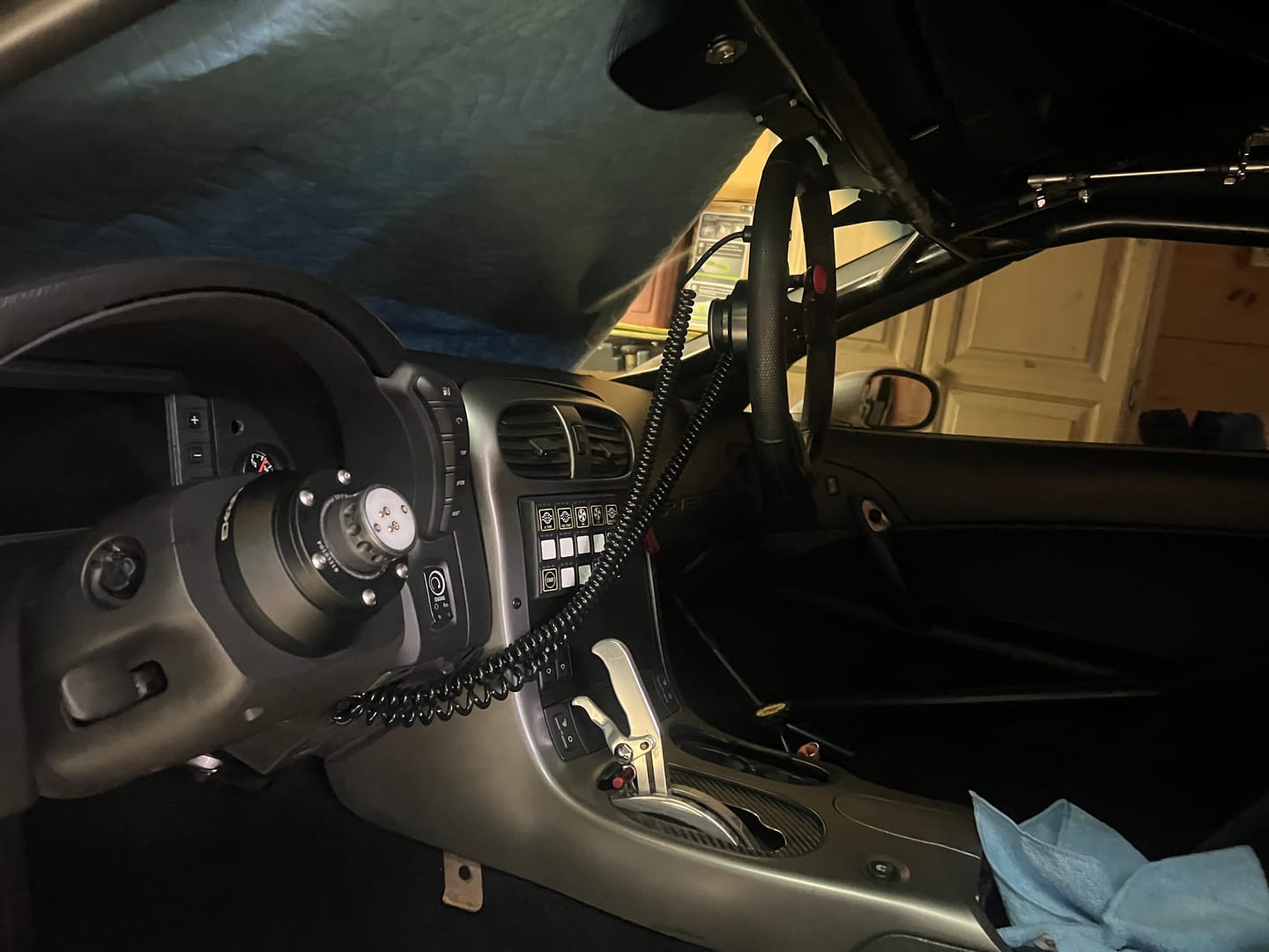 Customer photo review of Billet High Clearance Roll Bar Helmet / Steering Wheel Hook 1.625" 43-10001
