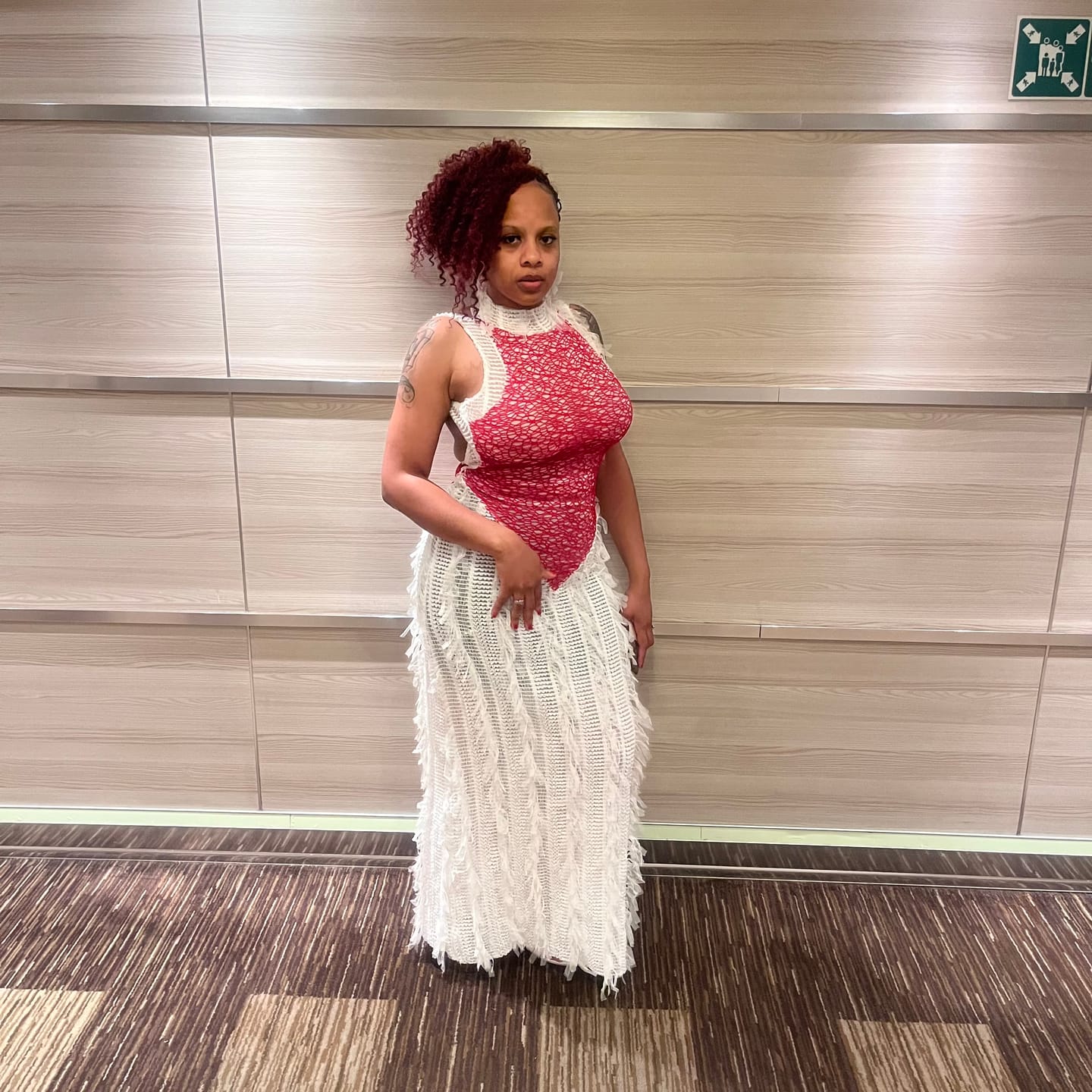 Customer photo review of "FROSTED FLAME" DRESS
