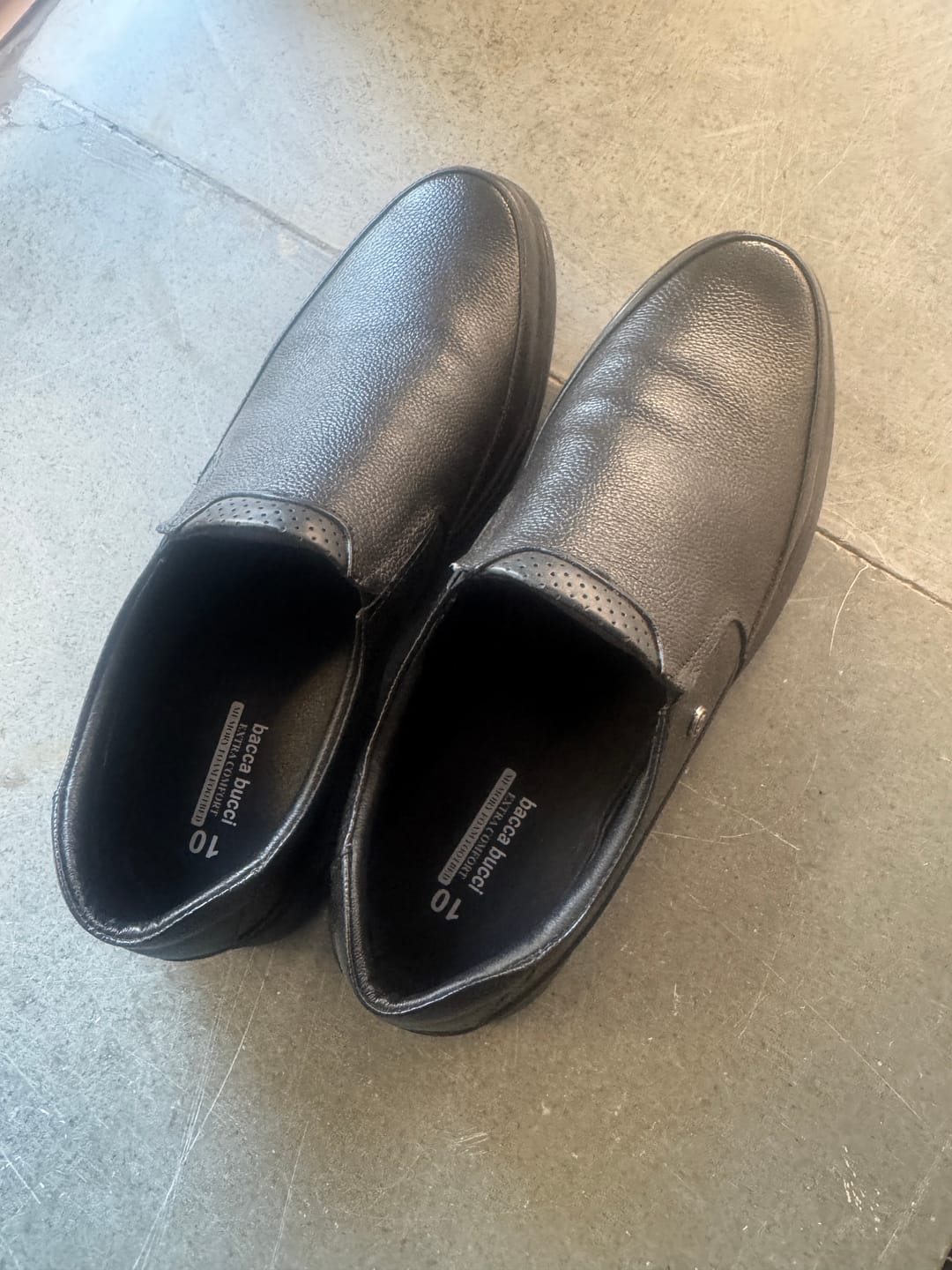 Customer photo review of Bacca Bucci Leather Office Slip-ons Formal Shoes | UK- 06 to 14