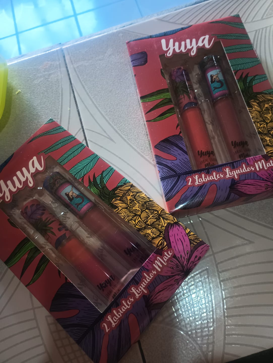 Customer photo review of Set "Papaya" con 2 Labiales