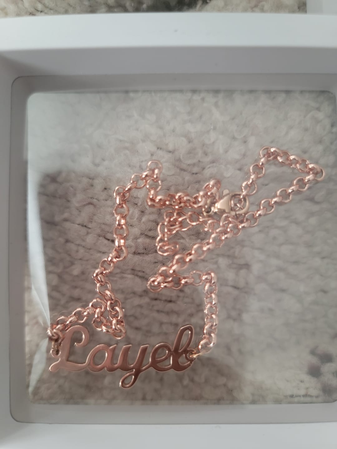 Customer photo review of Custom Name Bracelet