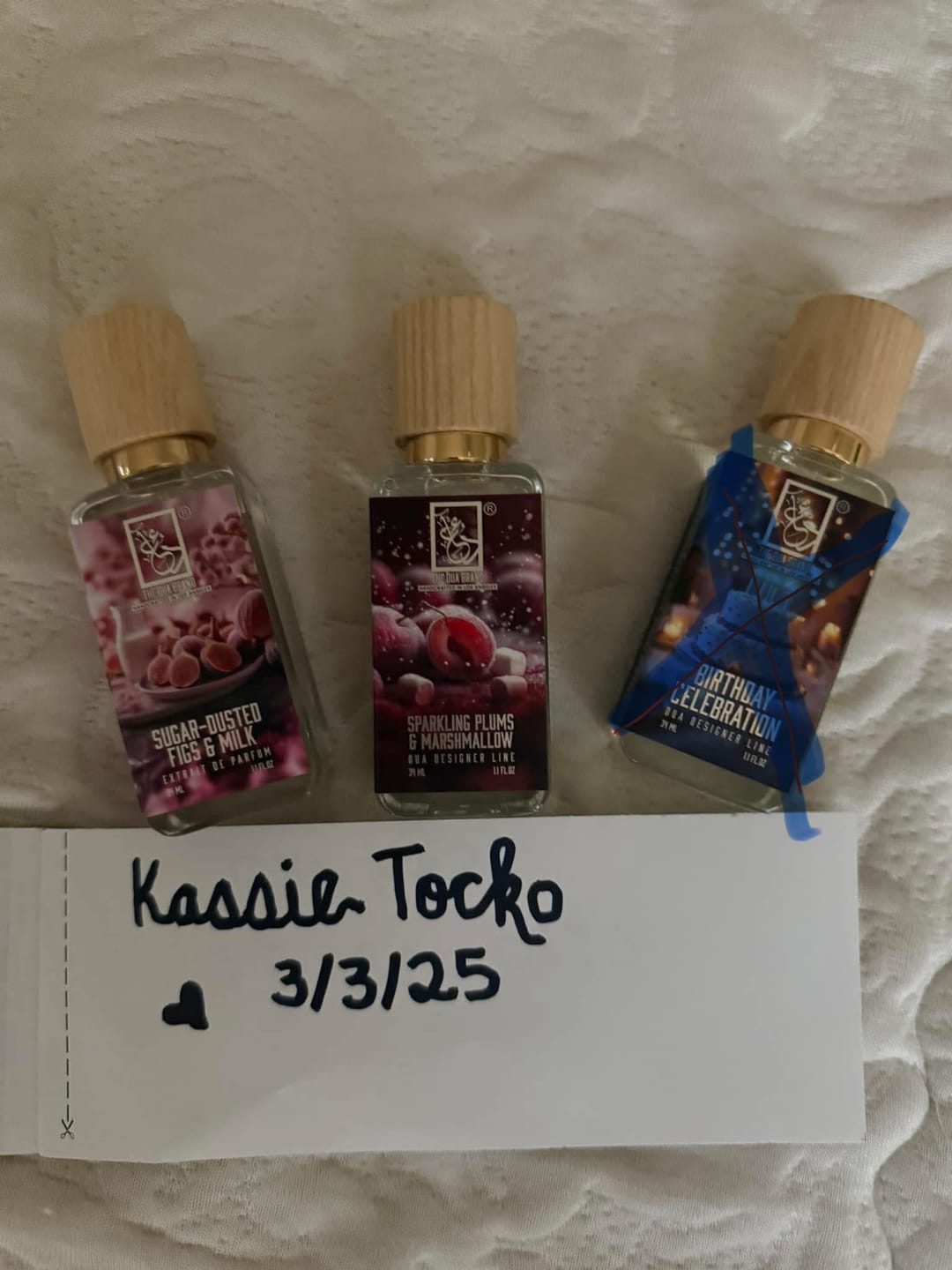 Customer photo review of Sparkling Plums & Marshmallow