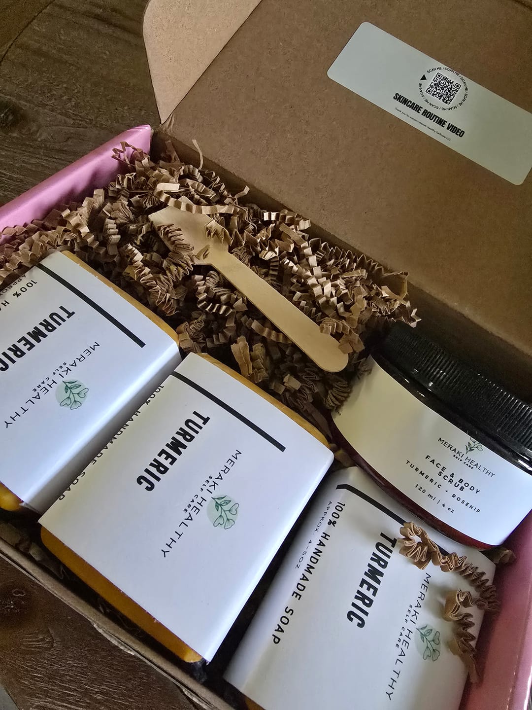 Customer photo review of Turmeric Face & Body Bundle of 3 soaps