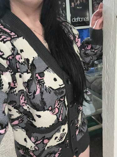 Customer photo review of All the Possum-bilities Cardigan