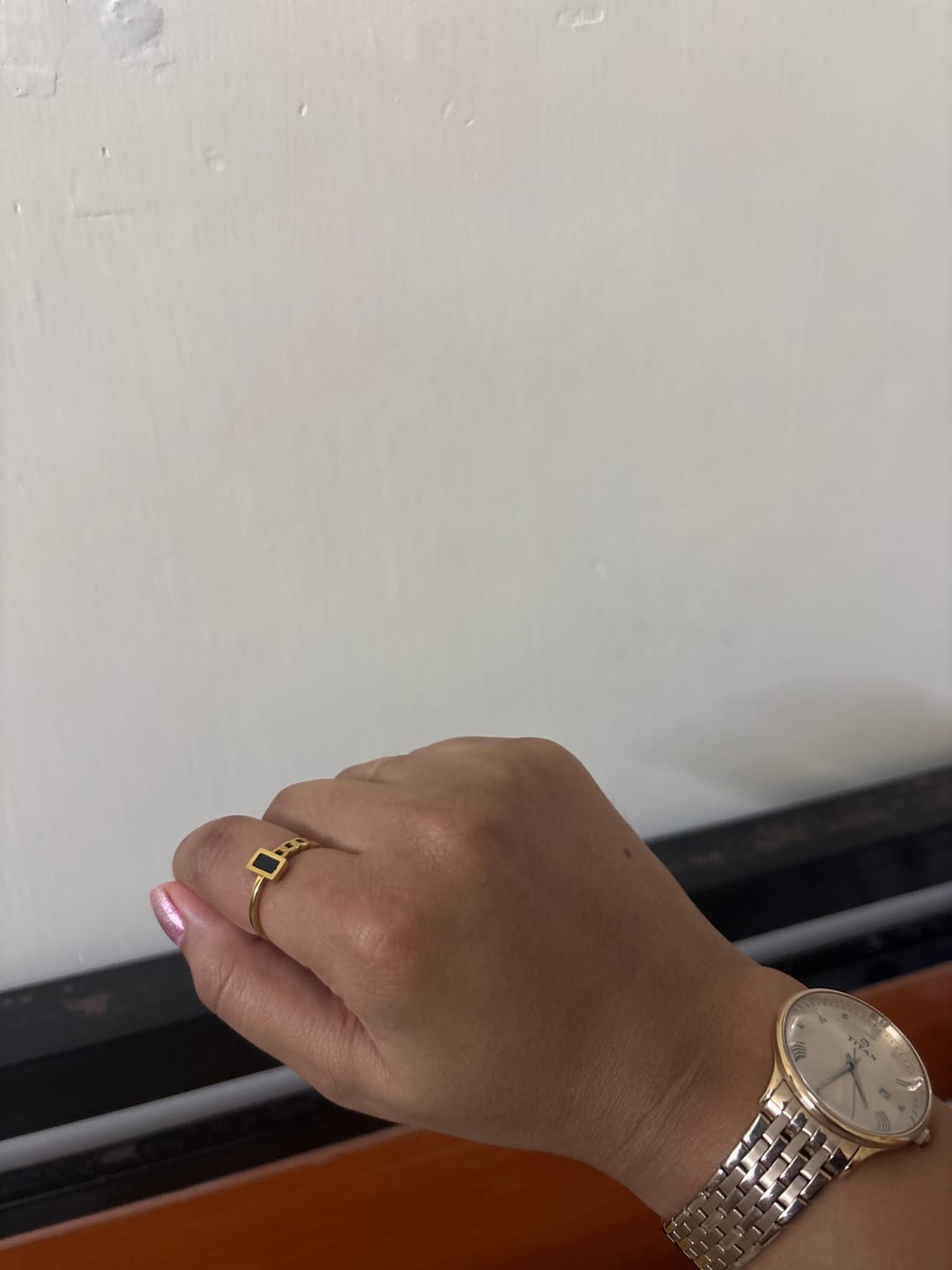 Customer photo review of Black Charm Ring