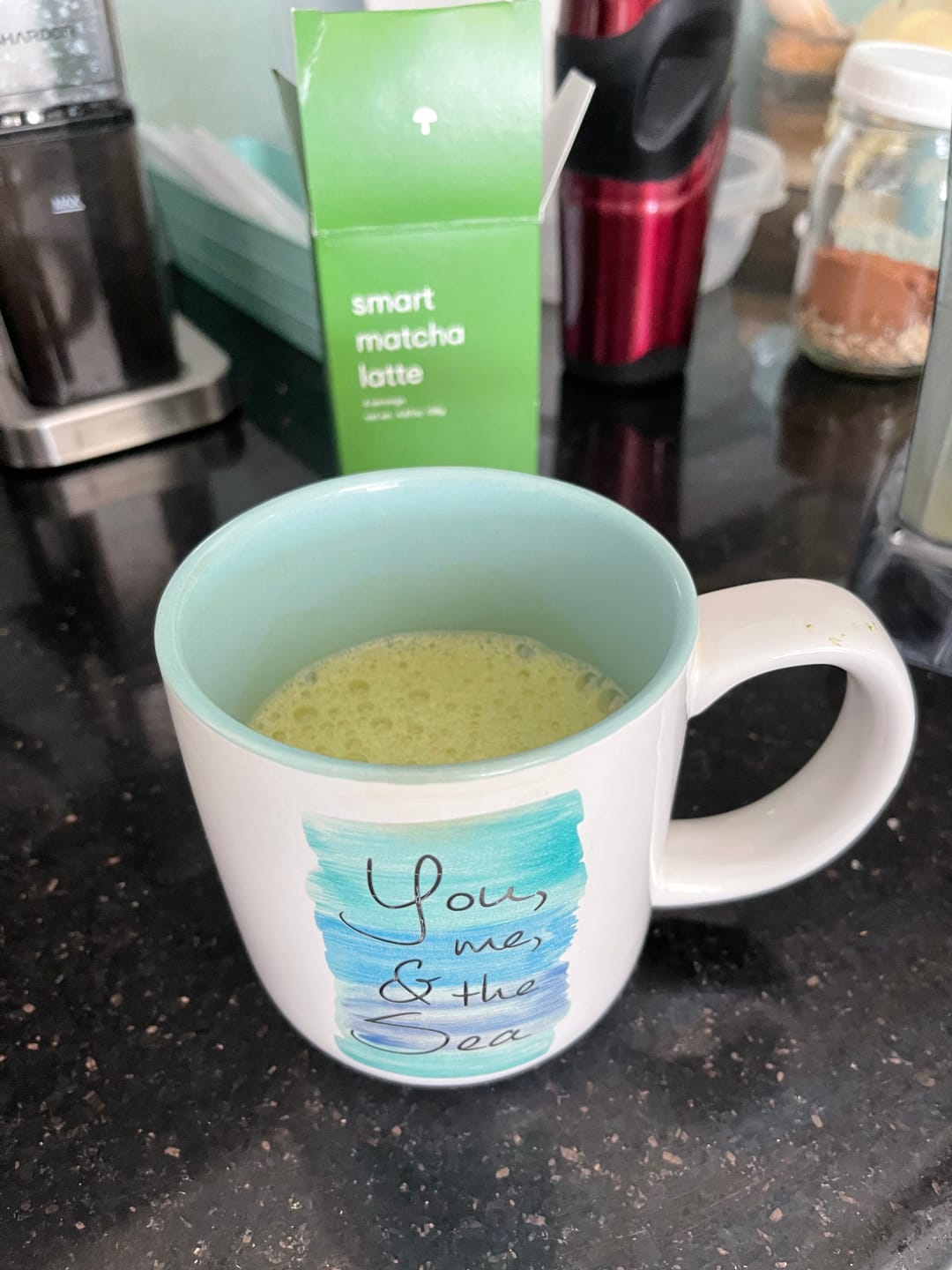 Customer photo review of smart matcha latte travel pack (6 sachets, one-time purchase)