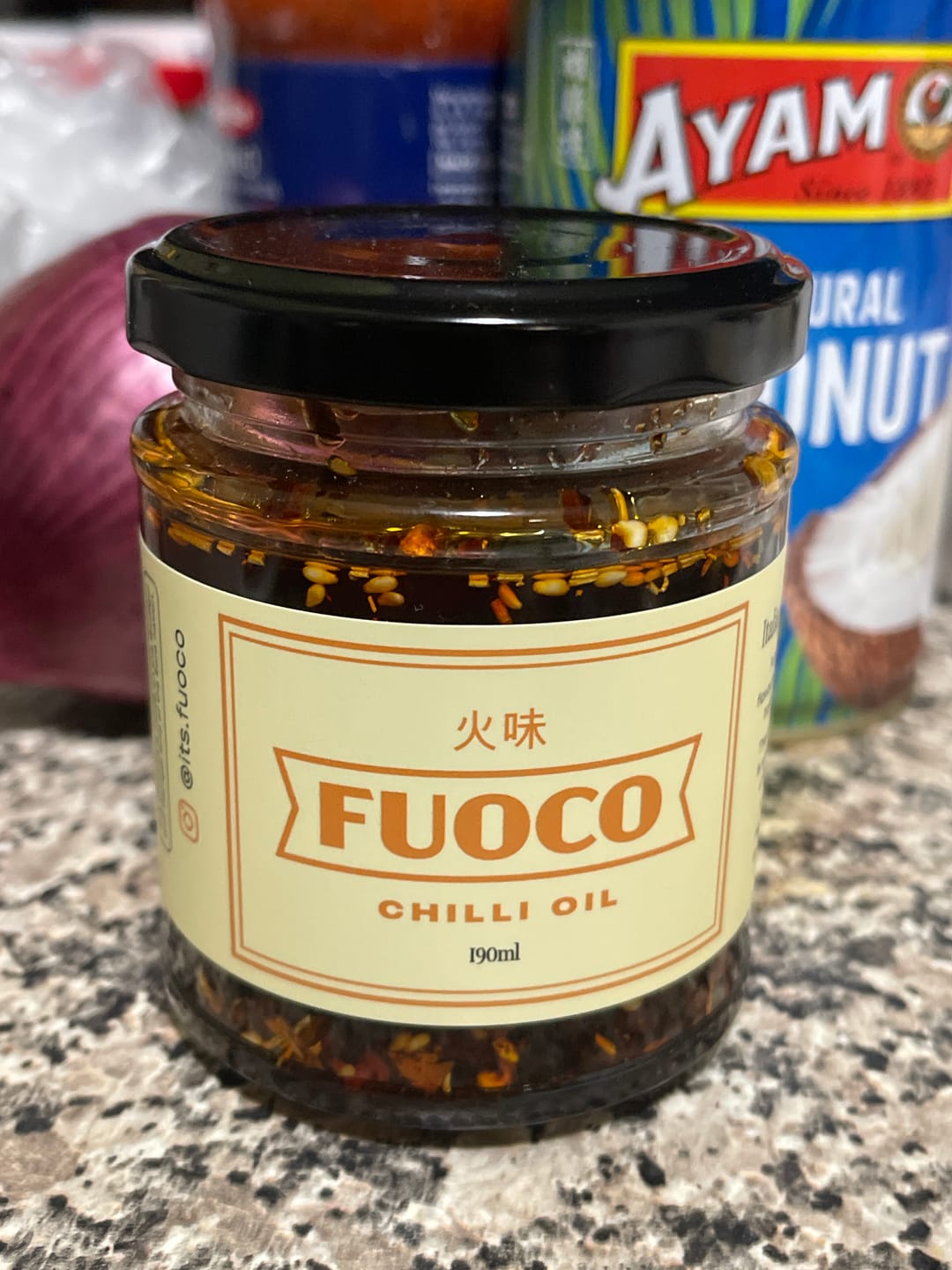 Customer photo review of Fuoco Crispy Chilli Oil - 190ml