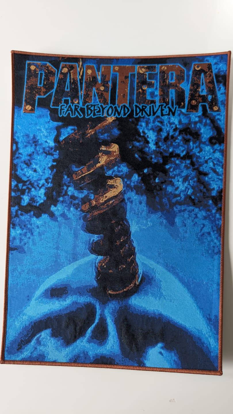 Customer photo review of Pantera - Far Beyond Driven - Backpatch