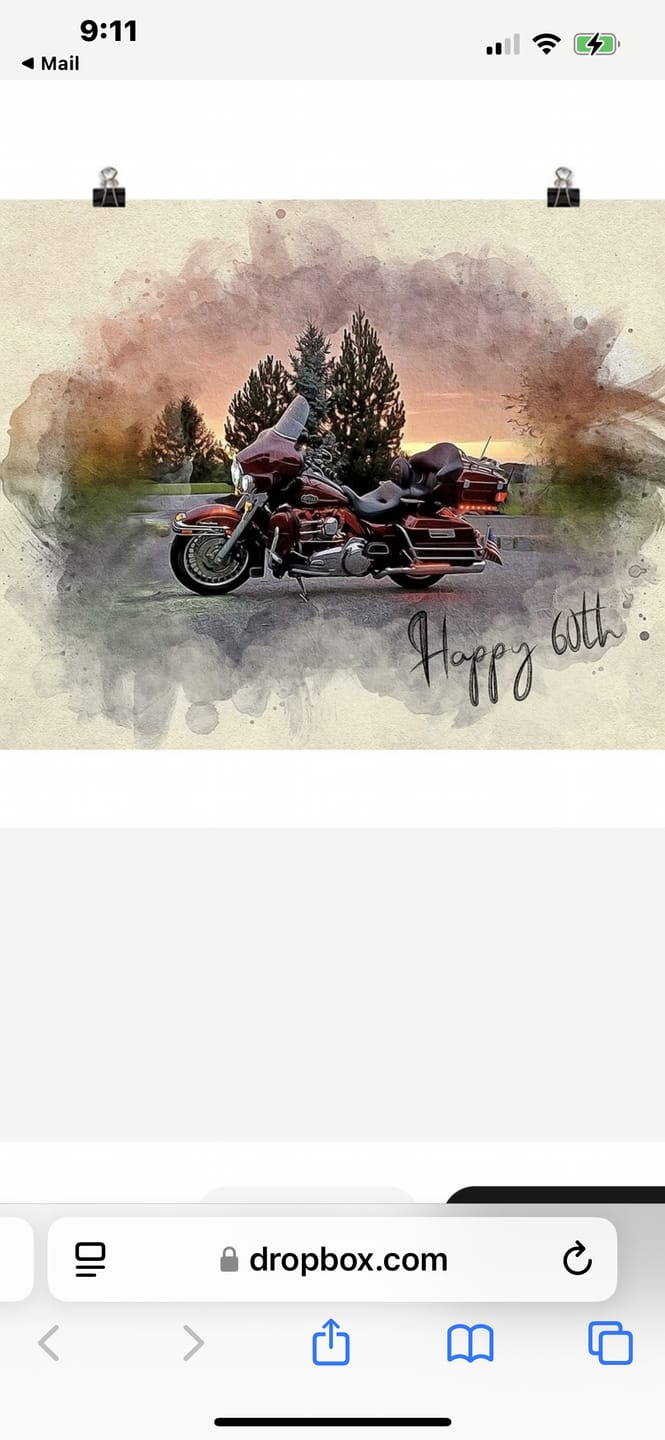 Customer photo review of Personalized Motocycle photo Painting