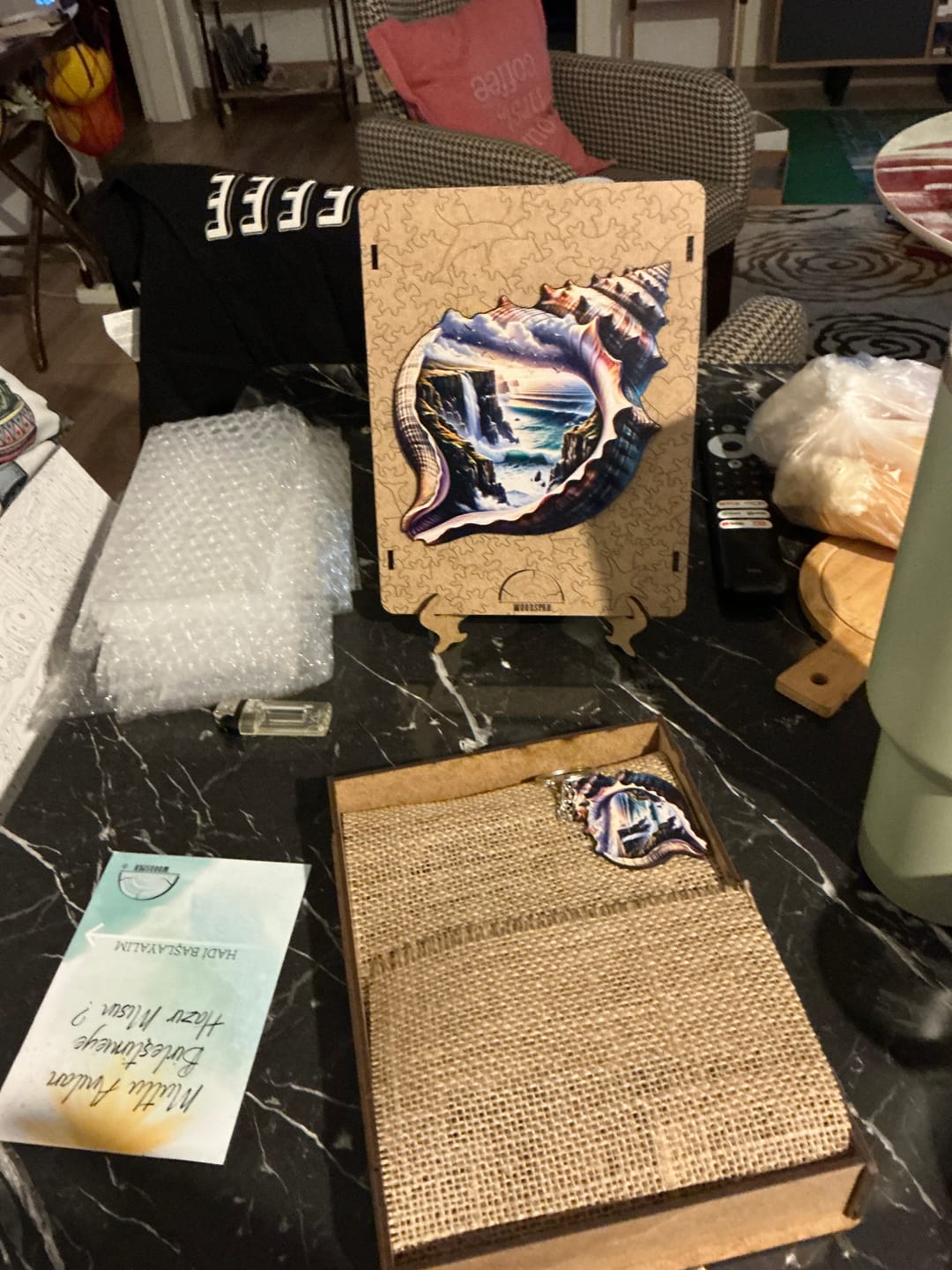 Customer photo review of Gizli Cennet - Ahşap Puzzle
