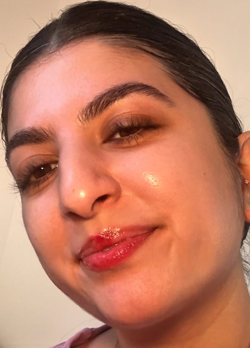 Customer photo review of PDRN Collagen Lip Mask Glazed Jelly