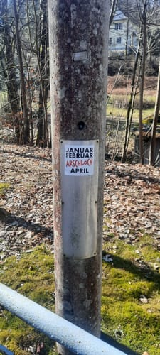 undefined review of STICKER / AUFKLEBER • JANUAR FEBRUAR ARSCHLOCH image 1 out of 1