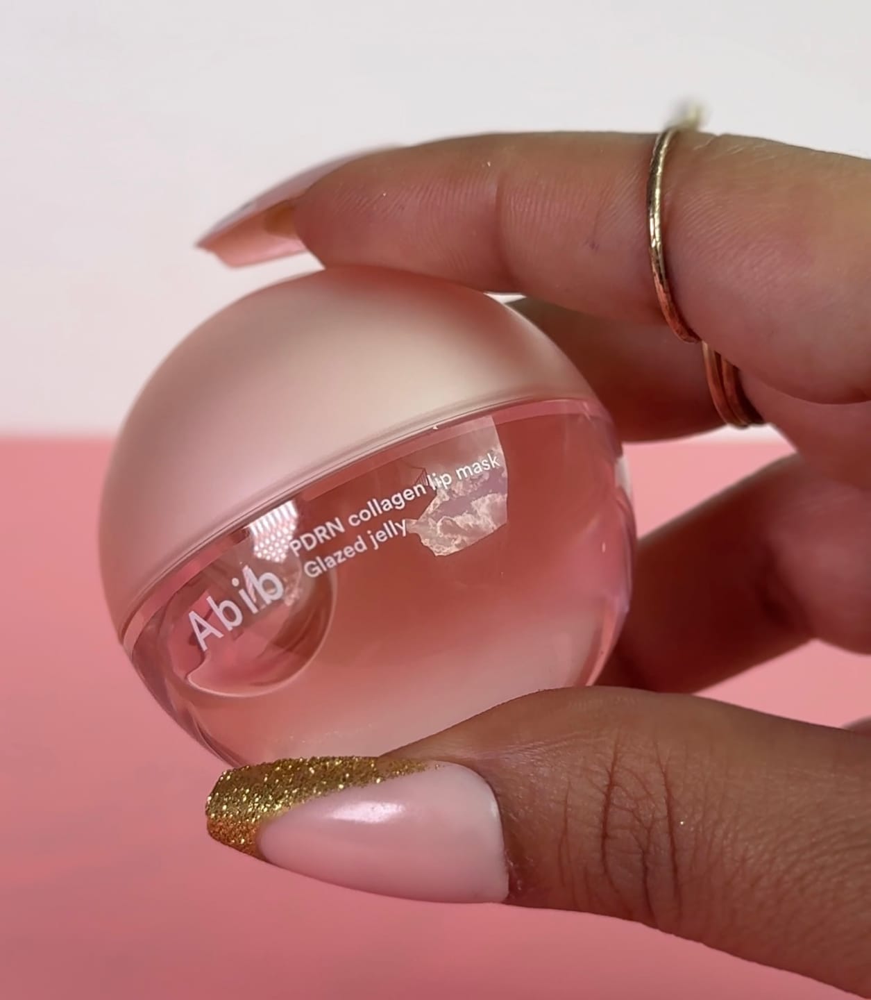 Customer photo review of PDRN Collagen Lip Mask Glazed Jelly