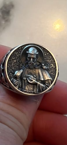 Customer photo review of Saint Francis Ring