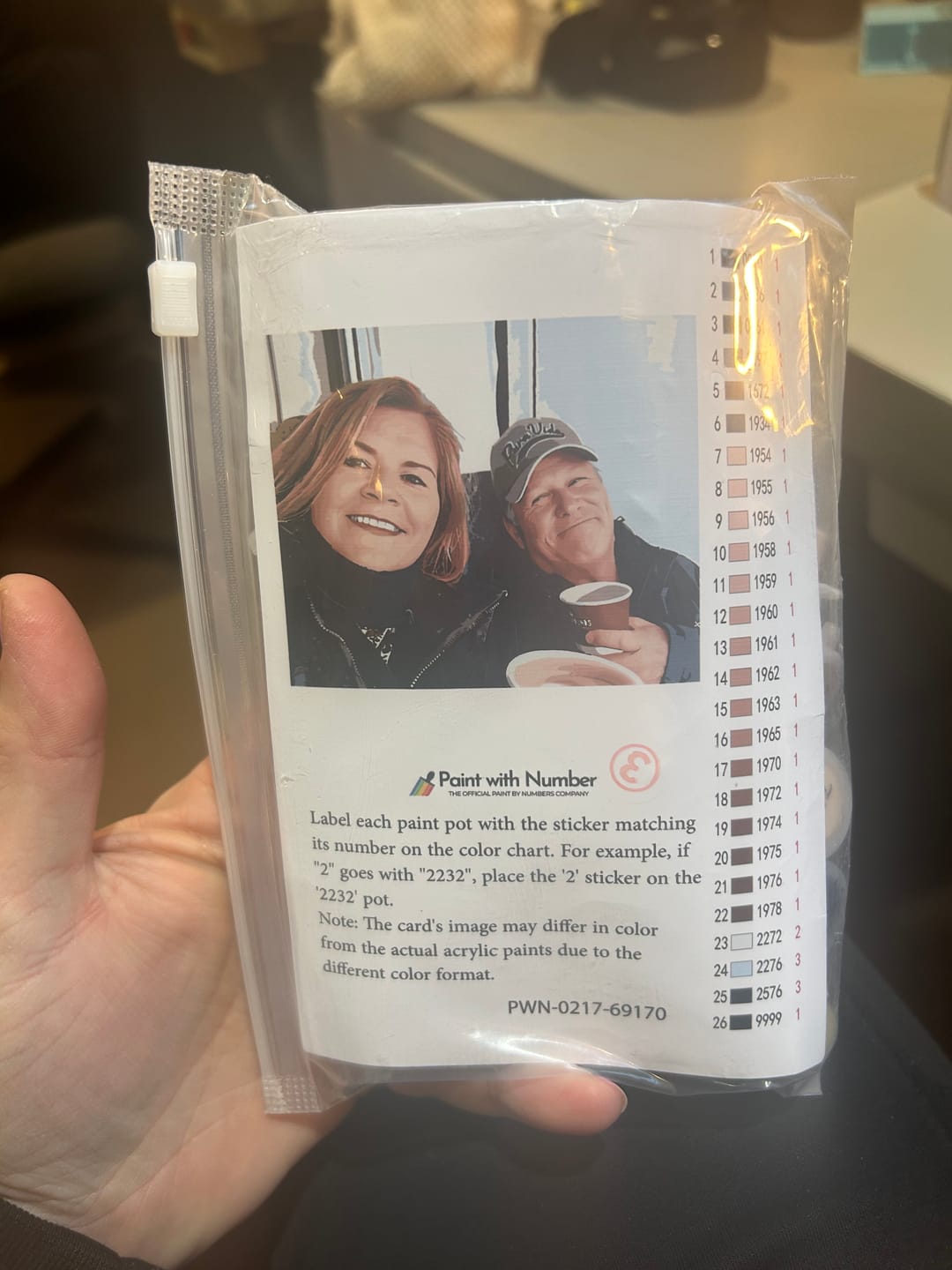 Customer photo review of Paint with Number® Custom Kit
