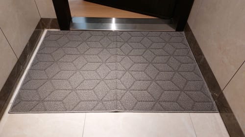 麗敏 review of 灰色思緒 玄關入門落塵防滑地墊 可水洗 image 1 out of 1