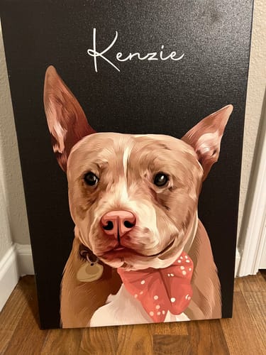 Customer photo review of Pet Art Canvas Wrap