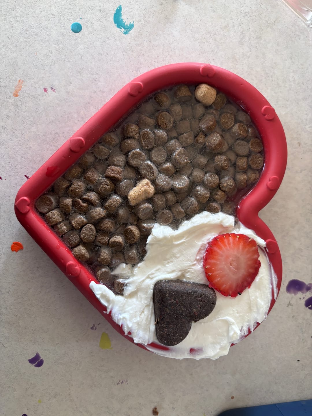 Customer photo review of FreezHeart - Durable Heart Enrichment Chew