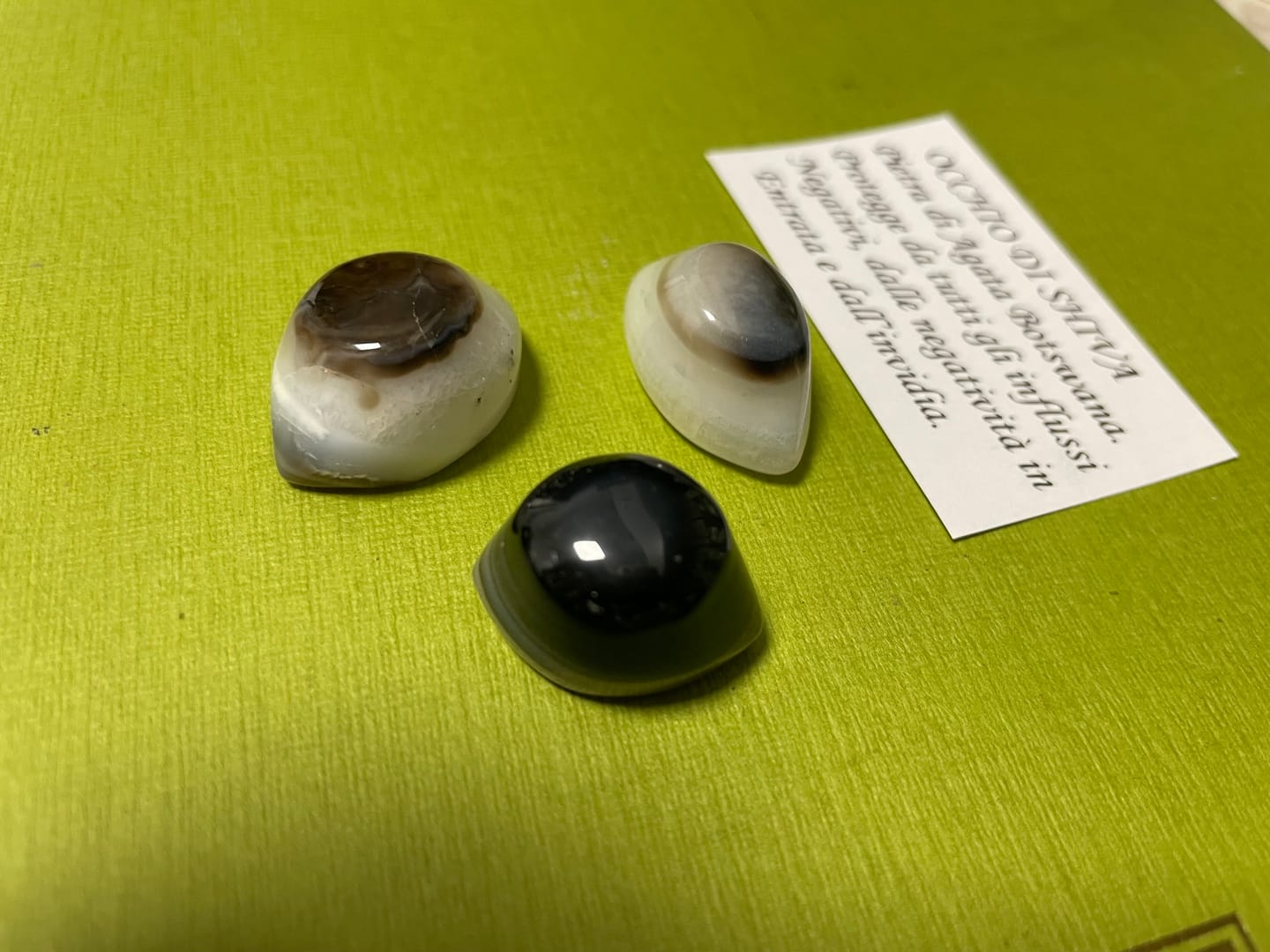 Customer photo review of Occhio di Shiva per la Protezione - Agata Botswana
